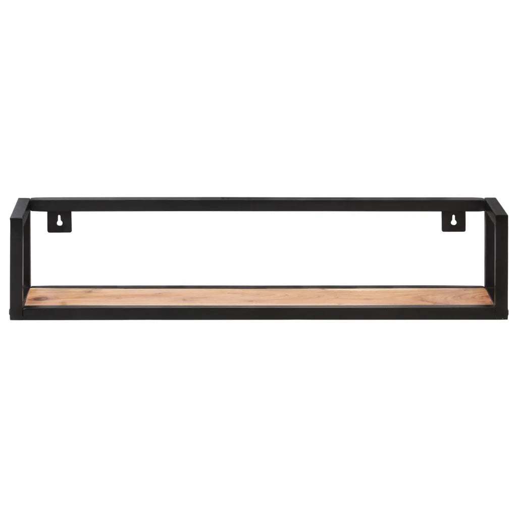Mensole a Muro 2 pz 80 cm in Legno Massello di Acacia cod mxl 56111