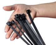 Cavi elettrici 540 x 76 mm, 100 pezzi, UV-resistenti, 54 kg di resistenza al trascinamento, gestione cavi, ultraresistenti, grandi, lunghi, resistenti alle alte temperature, resistenza chimica, duraturi