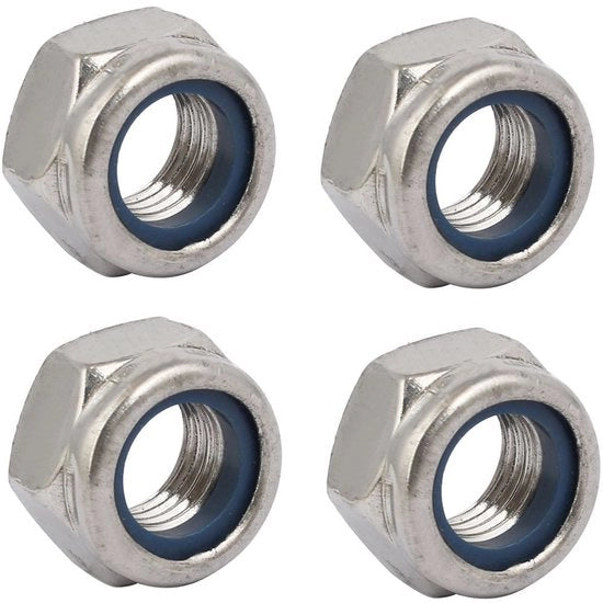 Viti a 5 punte M12 x 1,5 mm in acciaio inossidabile - Resistenti e resistenti alla corrosione - 4 pezzi