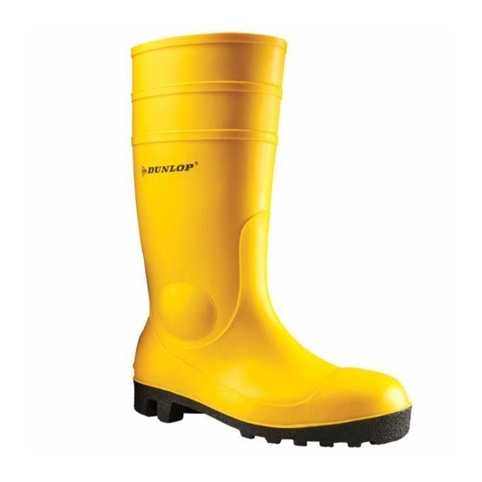 Dunlop 142YP Protomastor Stivali di Sicurezza PVC S5 SRA Puntale Intersuola in Acciaio Taglia 40 colore Giallo