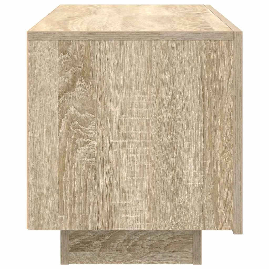 Mobile TV multimediale mensola TV credenza TV sala da pranzo soggiorno camera da letto rovere Sonoma 100 x 35 x 40 cm legno ingegnerizzato marrone 02_0027415