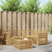 Set di divani da esterno 5 pcs Bianco 59 x 59 x 37 cm 3391799