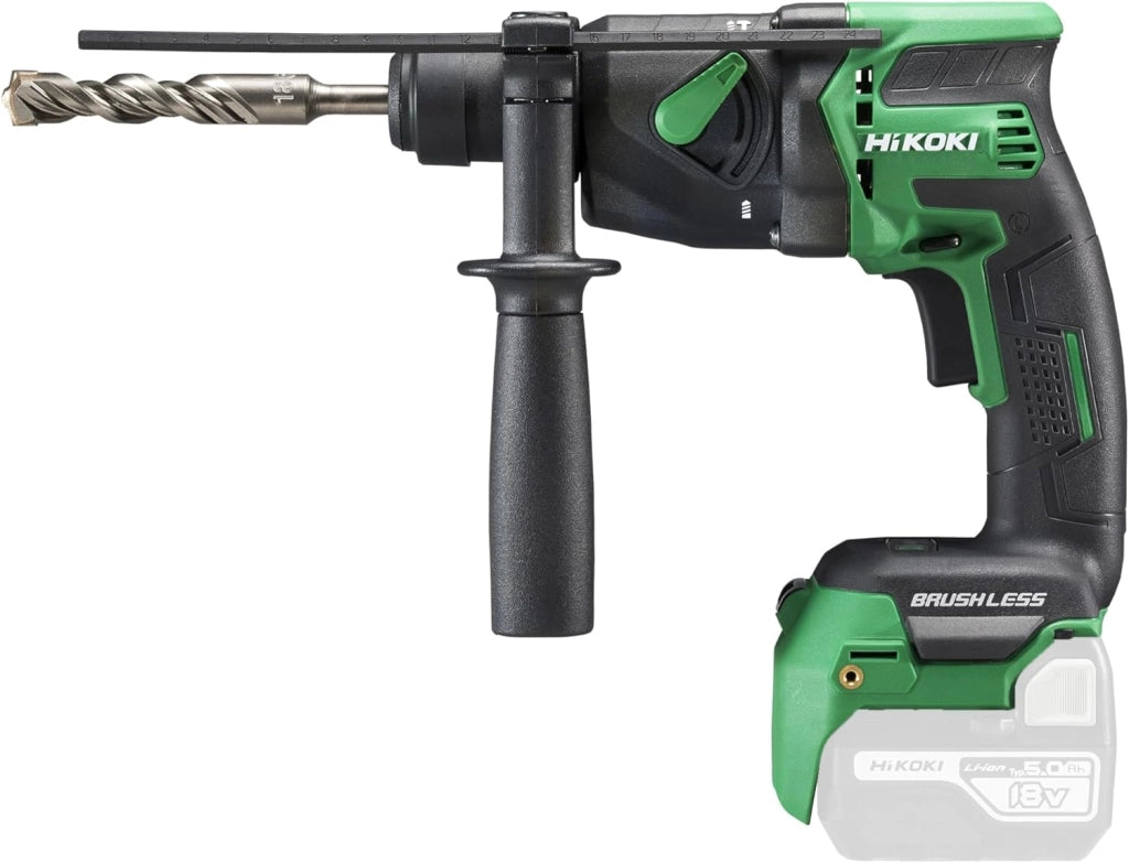 Akku Bohrhammer DH18DPB (18V, mit Brushless Motor, RFC Funktion, Auto-Stopp-Funktion, 2 Betriebsarten, ohne Akku, Ladegerät und Transportkoffer)