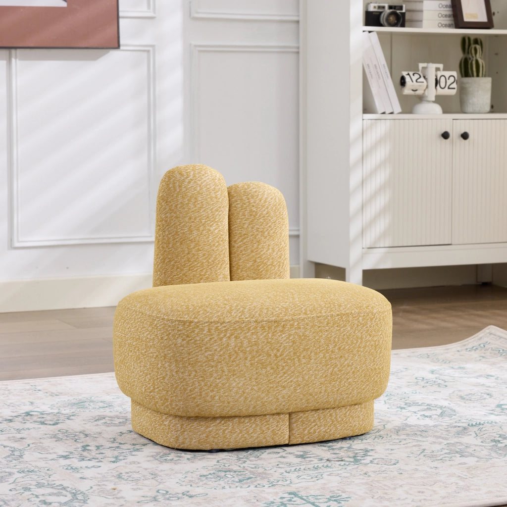 POUF A FORMA DI CONIGLIO Giallo in tessuto