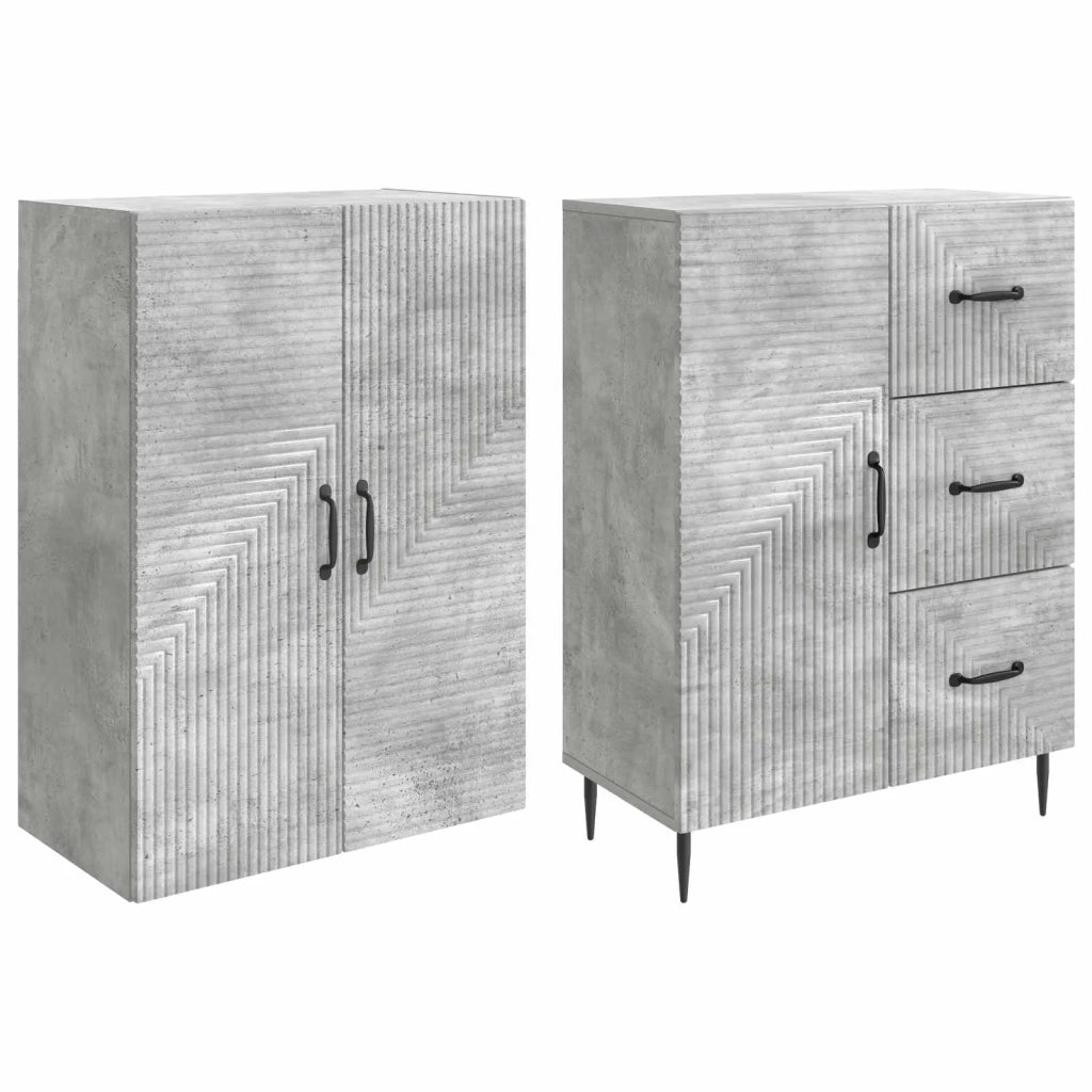 Set di armadi 2 pcs Grigio Cemento 66 x 34,5 x 89,5 cm 3416658
