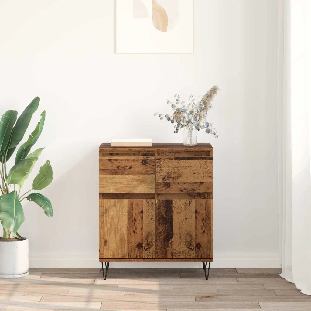 Credenza | Madia | Buffet da pranzo | Armadio da pranzo con cassetto Legno vecchio 60 x 35 x 70 cm