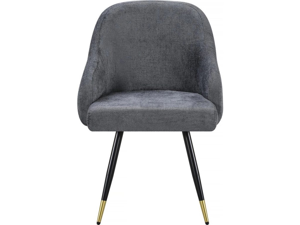 Set di 2 sedie in tessuto "Harmony" - 54 x 57 x 90 cm - Grigio