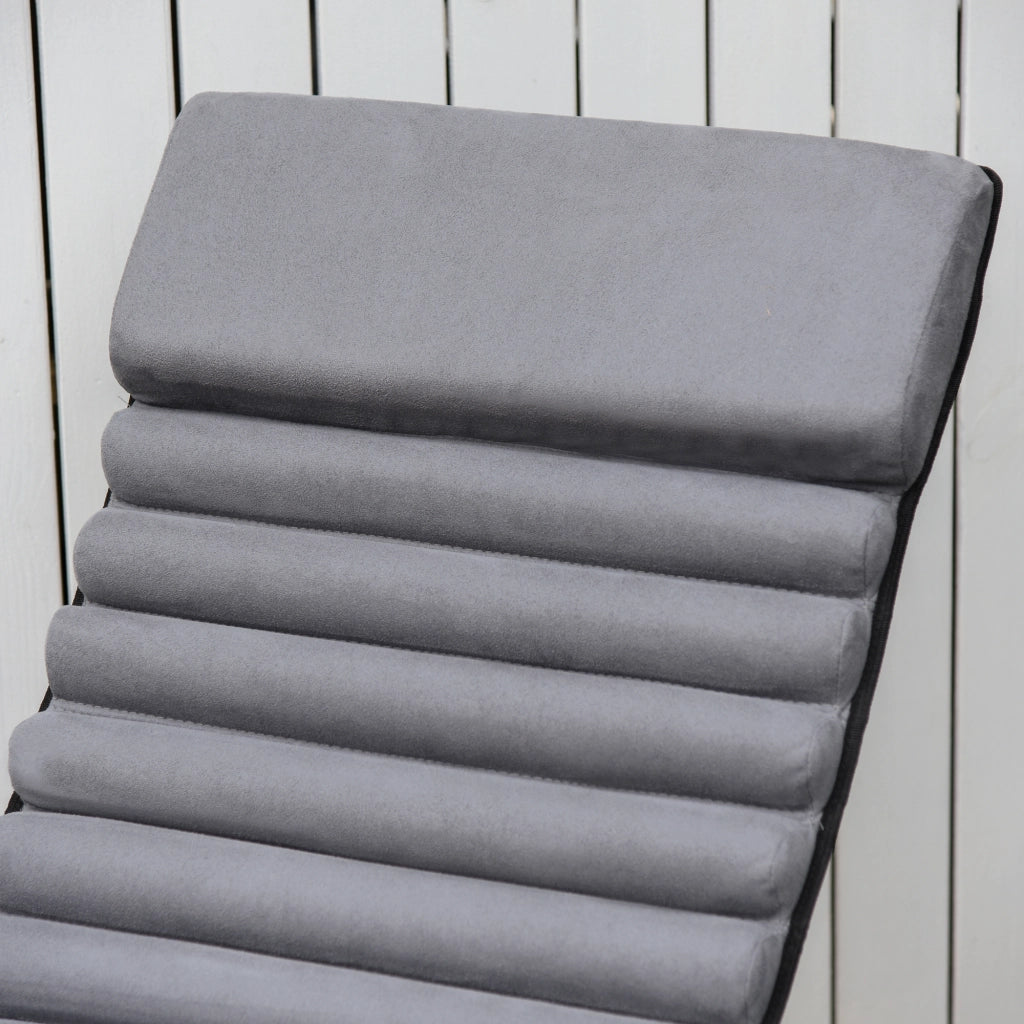 Sedia ergonomica 2-in-1 Textline Grigia Basculante 145×74×86cm