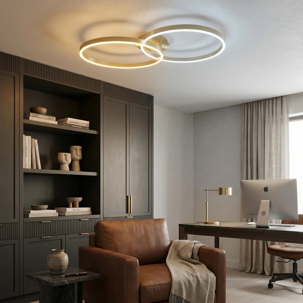 Lampada Da Soffitto Led Swe062-c Brush Gold