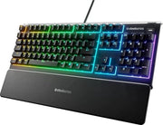 Tastiera gaming RGB - 10 zona di illuminazione RGB - Supporto polso premium magnetico - Layout QWERTY americano PC
