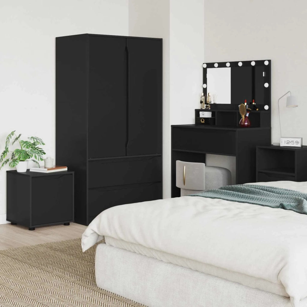 Mobile da Bagno Nero 40,5 x 40 x 44 cm Legno multistrato 888948