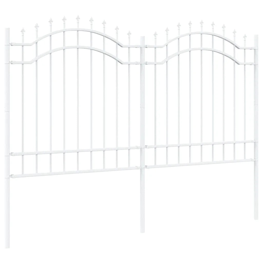 vidaXL Recinzione per Giardino Bianco 165 cm