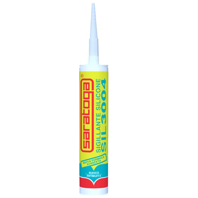 SILICONE ACETICO SIL 3004 BIANCO ANTIMUFFA 280ML - SARATOGA 85405003