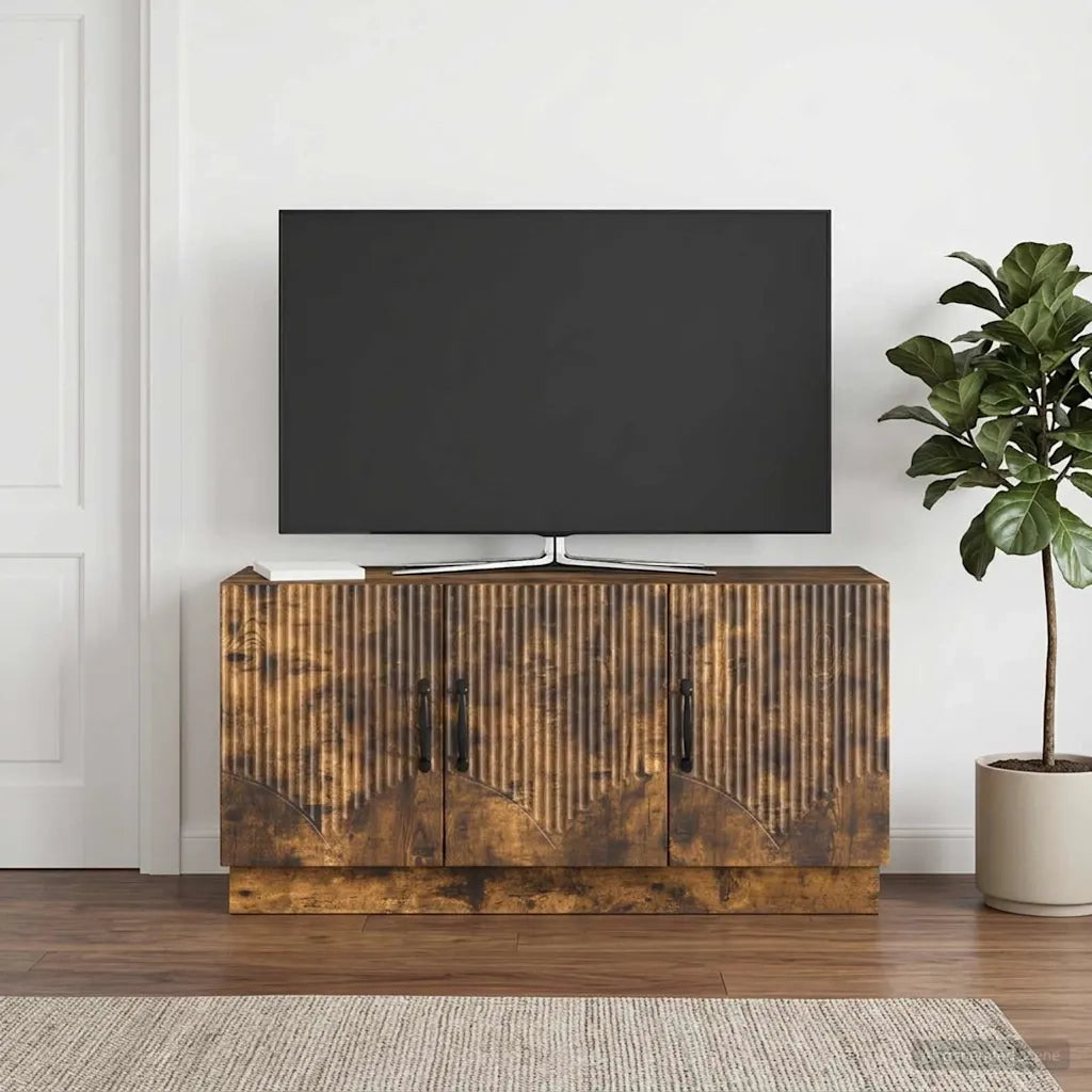 Mobile TV Rovere Fumo 99 x 34,5 x 47 cm Legno ingegnerizzato 895410