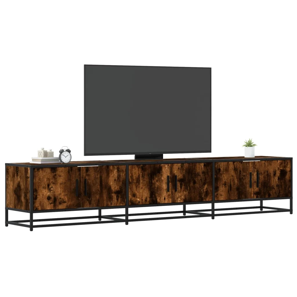 Mobile TV Rovere Fumo 210x35x41 cm in Truciolato 3300792
