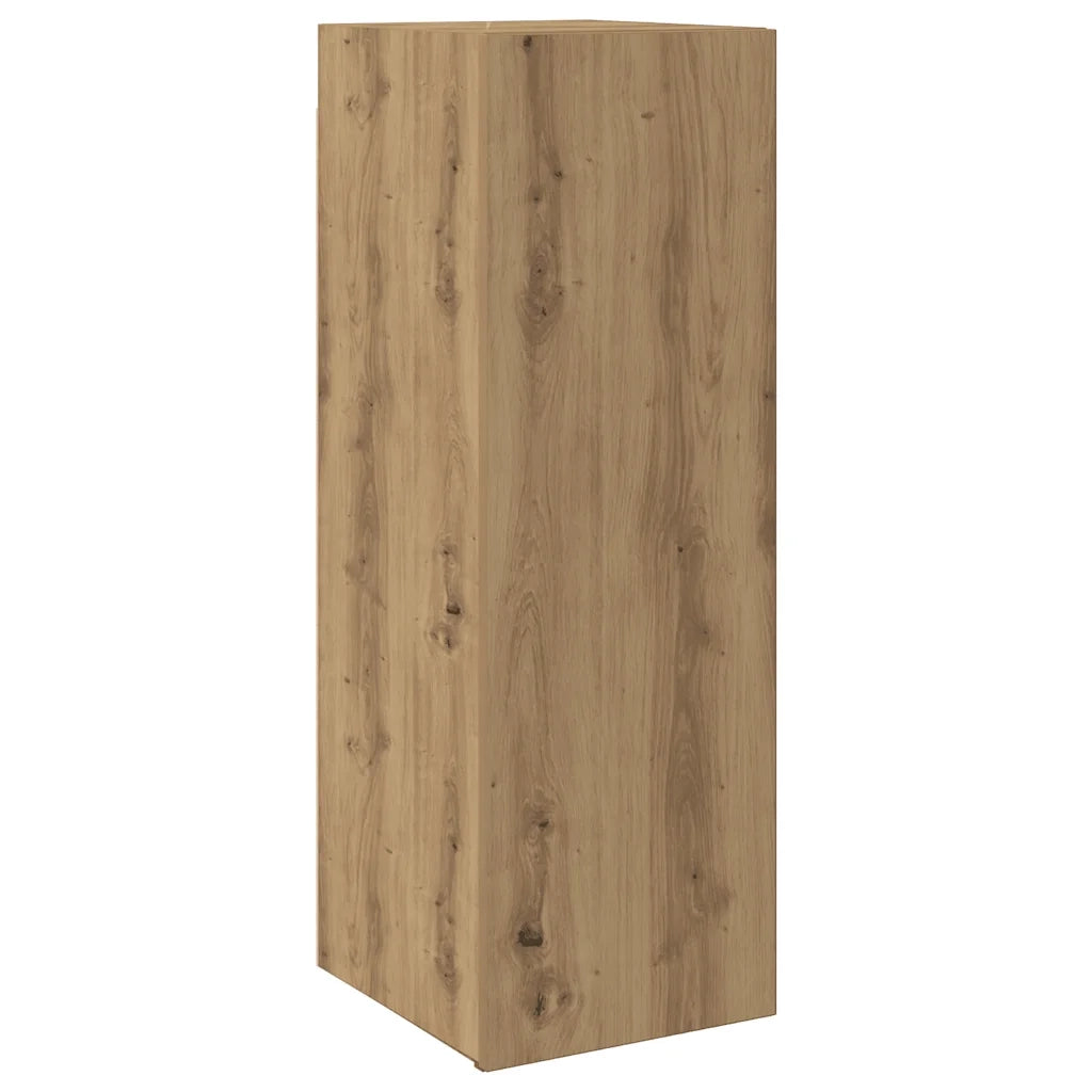 Set Mobile TV 5 pz Montato a Parete Rovere in Legno Multistrato 3329200