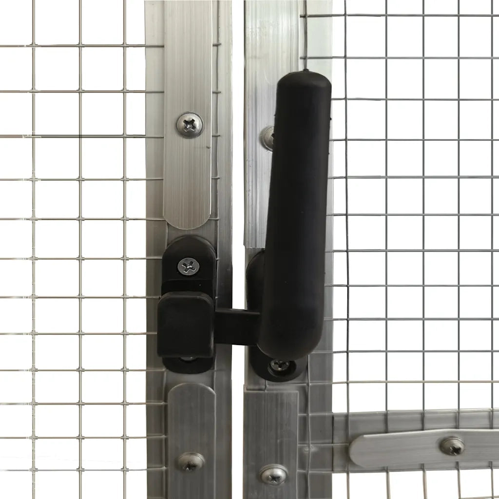 Voliera Argento 1,79x2x1,85 m in Alluminio CFW1843049