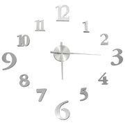 Orologio da Parete 3D Design Moderno Argento 100 cm XXL CFW4539934