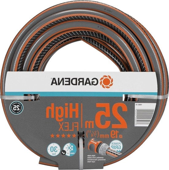 Serpentino per Giardino Comfort HighFLEX 19 mm 25 m - Profilo Power Grip - Resistente alle Forme - Resistente ai Raggi UV