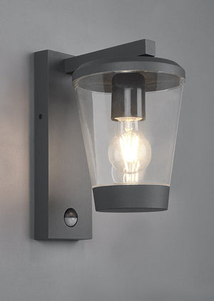 Applique da Esterno Attacco E27 in Alluminio Pressofuso Antracite