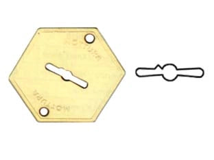 MOSTRINA ESTERNA IN OTTONE 95147  mm.52x64 (95147004C1)    MOTTURA