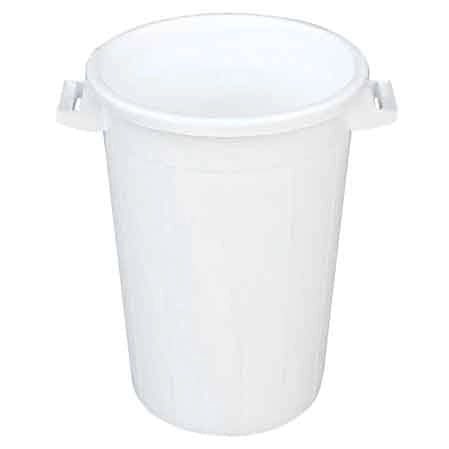 BIDONE PER RIFIUTI BIANCO 75 lt - Ø 44x60h
