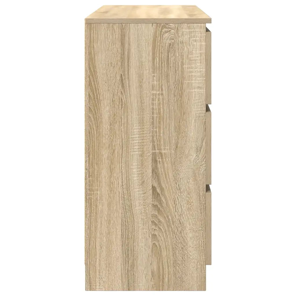 Credenza Rovere Sonoma 100x35x76 cm in Legno Multistrato