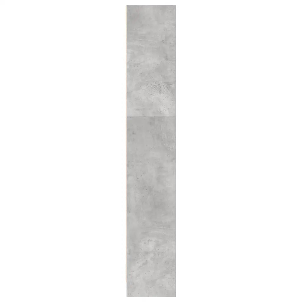 Libreria-Scaffale per Libri-Mobile di Stoccaggio Grigio Cemento 80x24x143 cm in Legno Multistrato