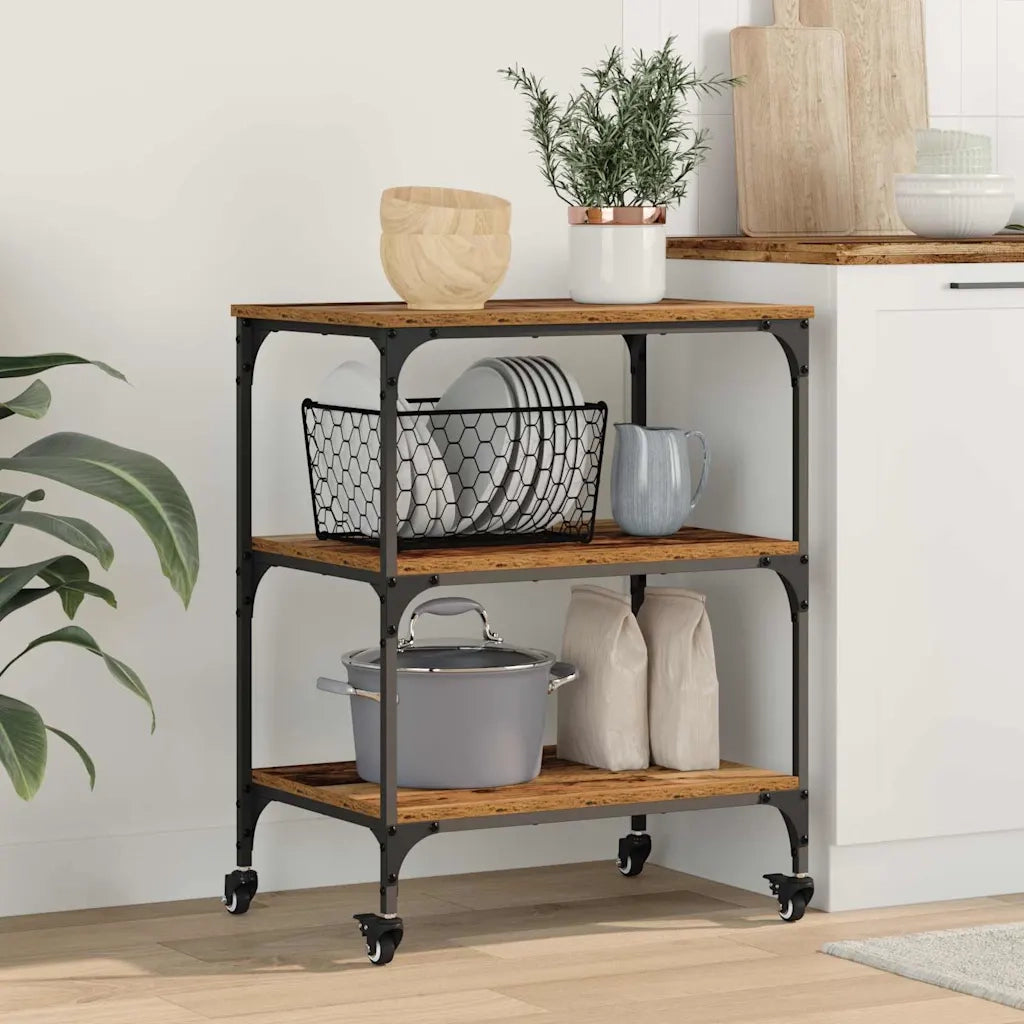 Carrello da Cucina Legno vecchio 60 x 41 x 76 cm CFW9764273