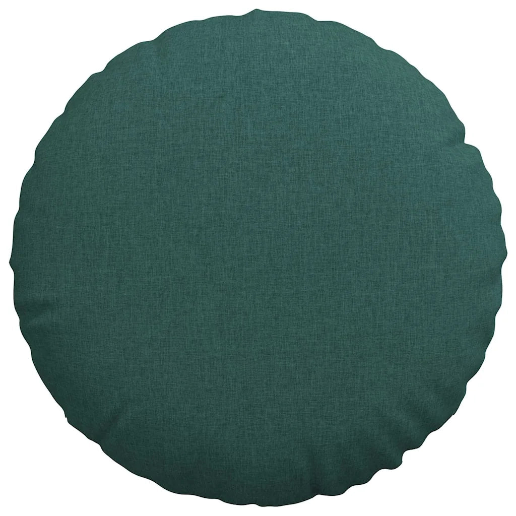Cuscini per Seduta 2 pcs Verde Scuro Ø80 x 29 cm Tessuto