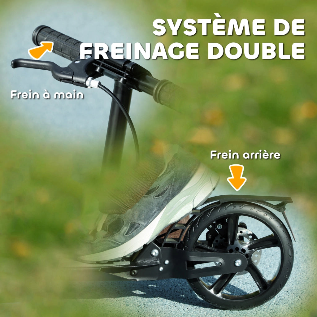 Trottinette per bambini ¨C zephmum ¨C Nero, 94x36x88-103 cm