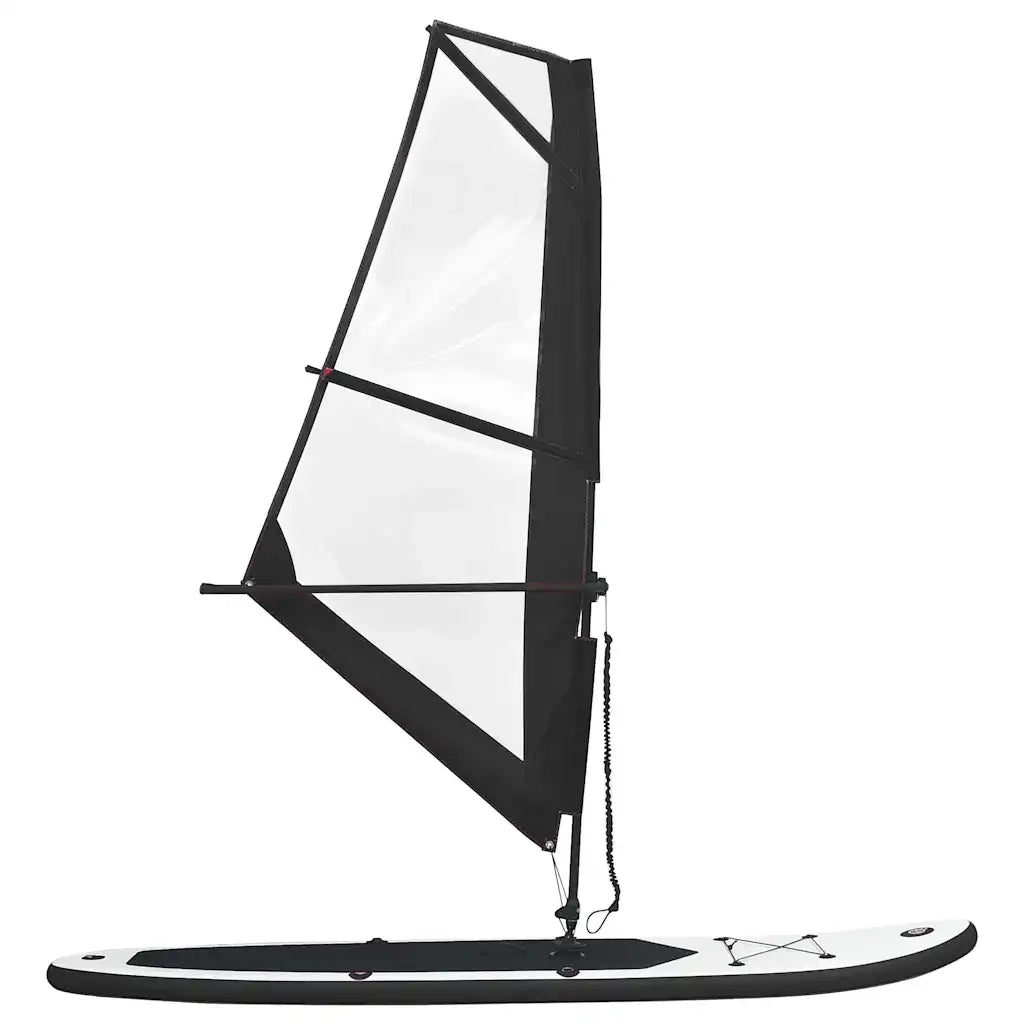 Set Tavola Gonfiabile da SUP con Vela Nero e Bianco cod mxl 69817