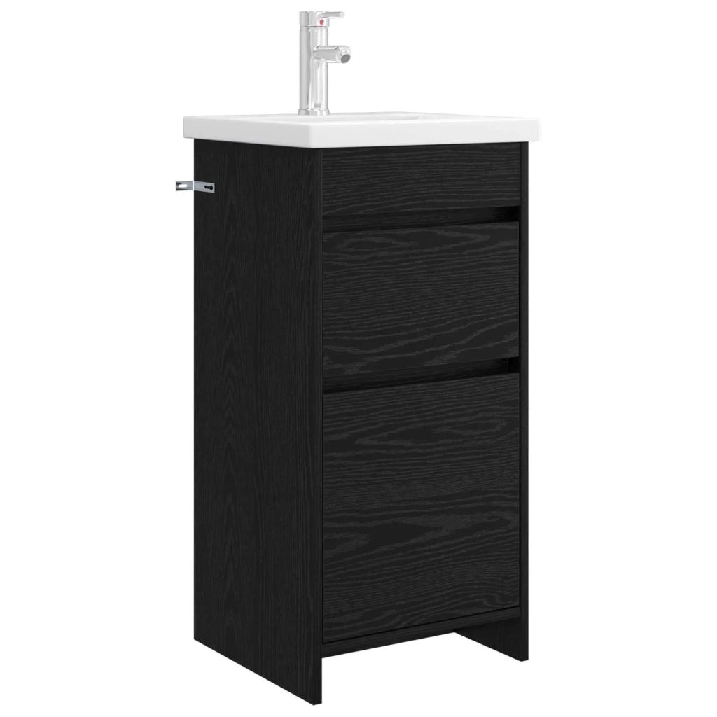 Mobile da bagno con lavabo Rovere Nero 42 x 40 x 84,5 cm 890721
