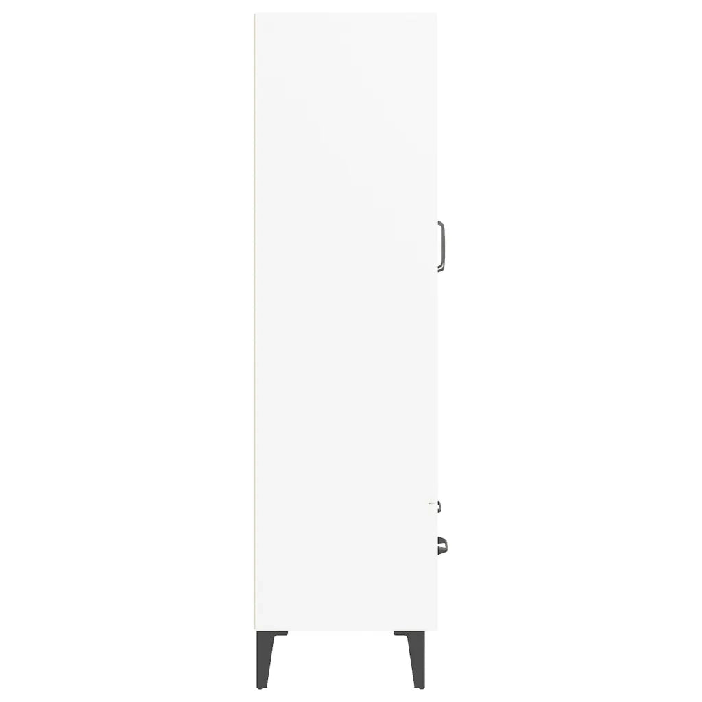 Credenza Bianca 70x31x115 cm in Legno Ingegnerizzato cod mxl 23491