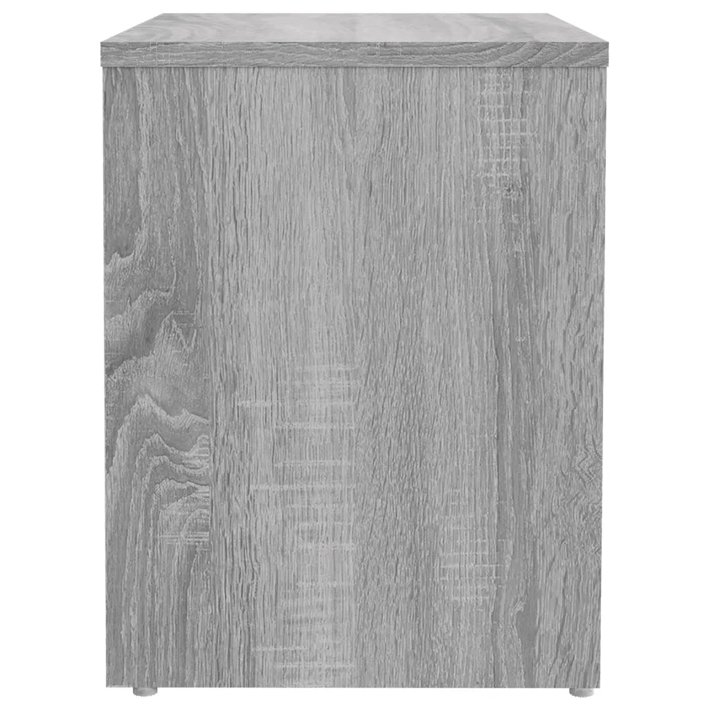 Comodini Grigio Sonoma 2 pz-Set di 2 Tavolino da notte 40x30x40 cm in Legno Multistrato