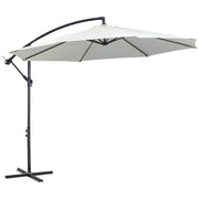 Parasole con manovella resistente alle intemperie 3 m x 3 m x 2;5 m in poliestere in acciaio