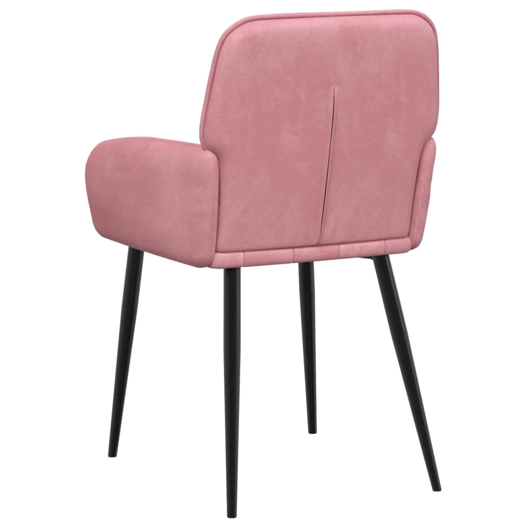 Sedie da pranzo 2 pcs Velluto (V) Rosa 56,5 x 50 x 86 cm 42034274