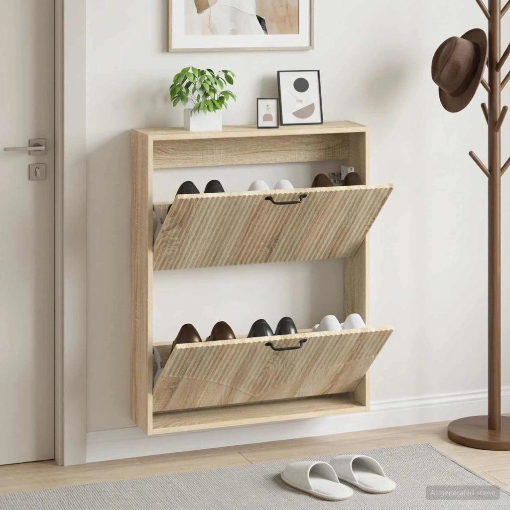 Mobiletto per Scarpe da Muro HOORN 71 x 17 x 86 cm 897297