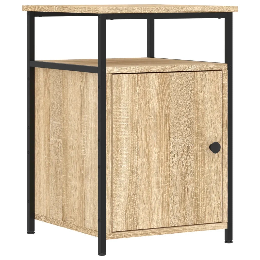 Comodino-Tavolino da notte Rovere Sonoma 40x42x60 cm in Legno Multistrato 838330