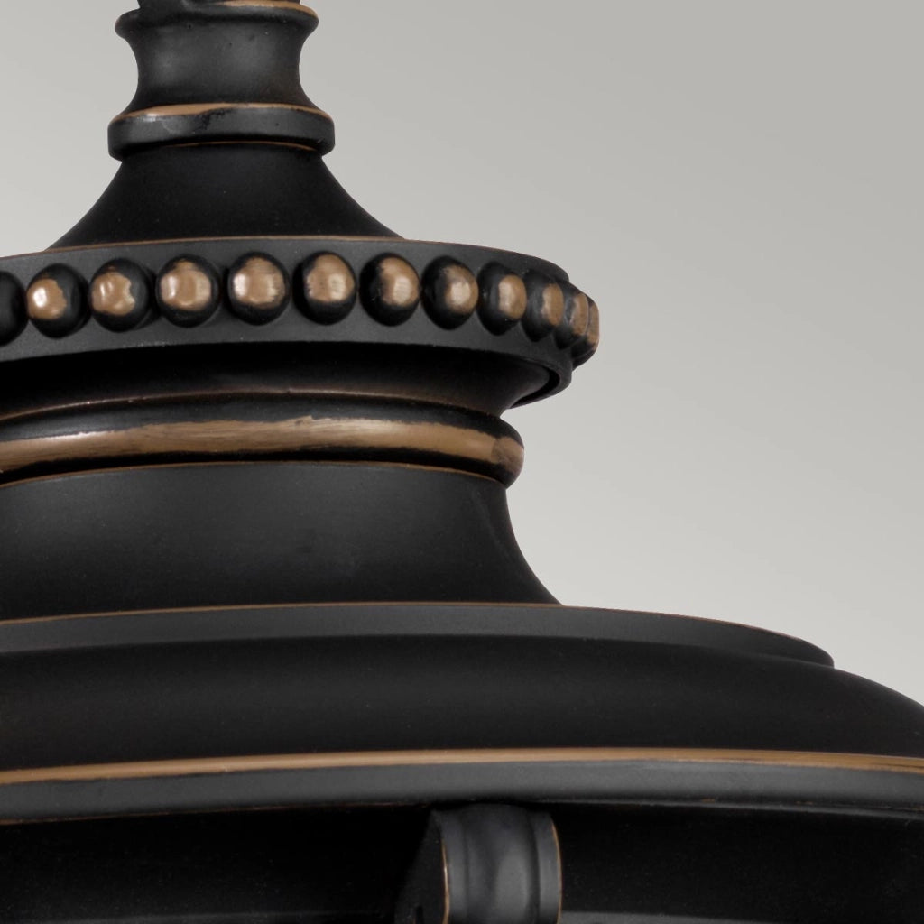 Lampada sospesa da esterno Luverne bronzo E27 60W Kichler