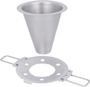 Filtro per caffè in titanio gesso, 0,1 mm rete ultrafine, contenitore pieghevole, riutilizzabile senza carta per campeggio/ufficio/casa, adatto a tazze da 4 a 12,5 cm | Ti6004P