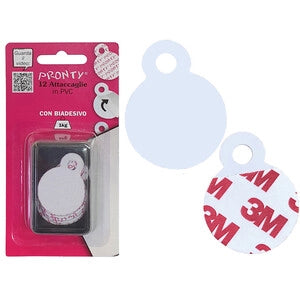 ATTACCAGLIA AUTOADESIVA IN PVC BL 12 PZ- DIESSE- 12,0 confezione