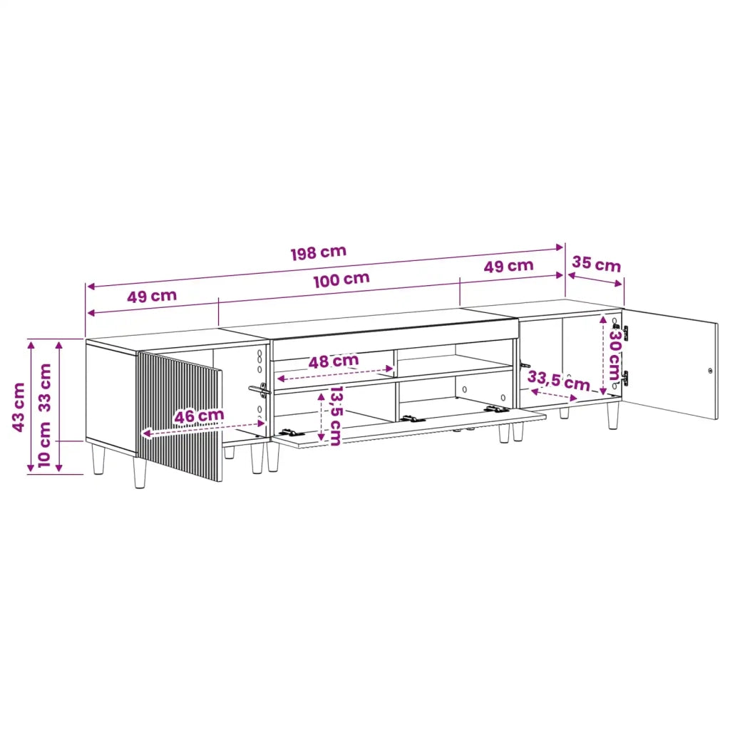 Mobile TV LED a 5 pezzi Sonoma grigio Legno ingegnerizzato 3416604