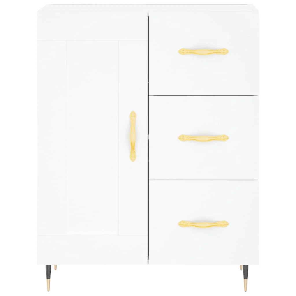 Buffet credenza cassettiera armadio mobile contenitore organizer cucina soggiorno salotto alto 69,5 x 34 x 180 cm legno ingegnerizzato bianco 02_0032756