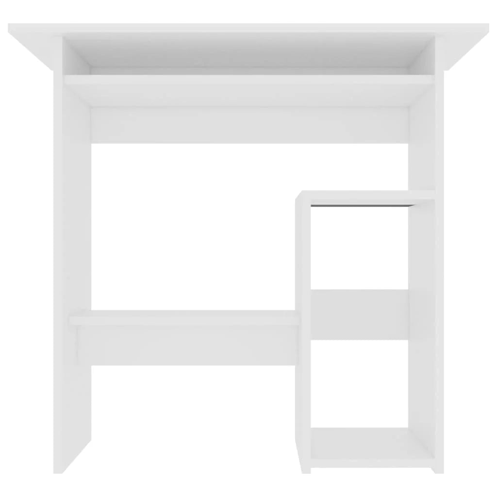 Scrivania tavolo postazione di lavoro mobile per computer studio 80 x 45 x 74 cm legno ingegnerizzato bianco 02_0023526
