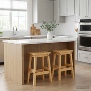 Sgabello da bar 2 pz Cera di Miele 44 x 30 x 63 cm 42033390