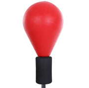 Punchingball con supporto regolabile in altezza 136-154 cm, con guantoni da boxe, rosso