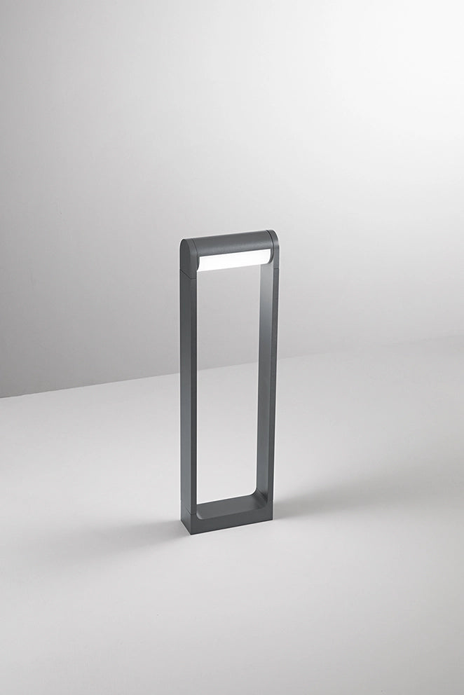 Paletto LED per esterni 12W 3000K, struttura in alluminio verniciato a polvere color Antracite opaco, design moderno orientabile IP65 - Perenz