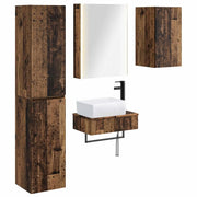 Set di mobili per il bagno 5 pcs Legno antico 3407285