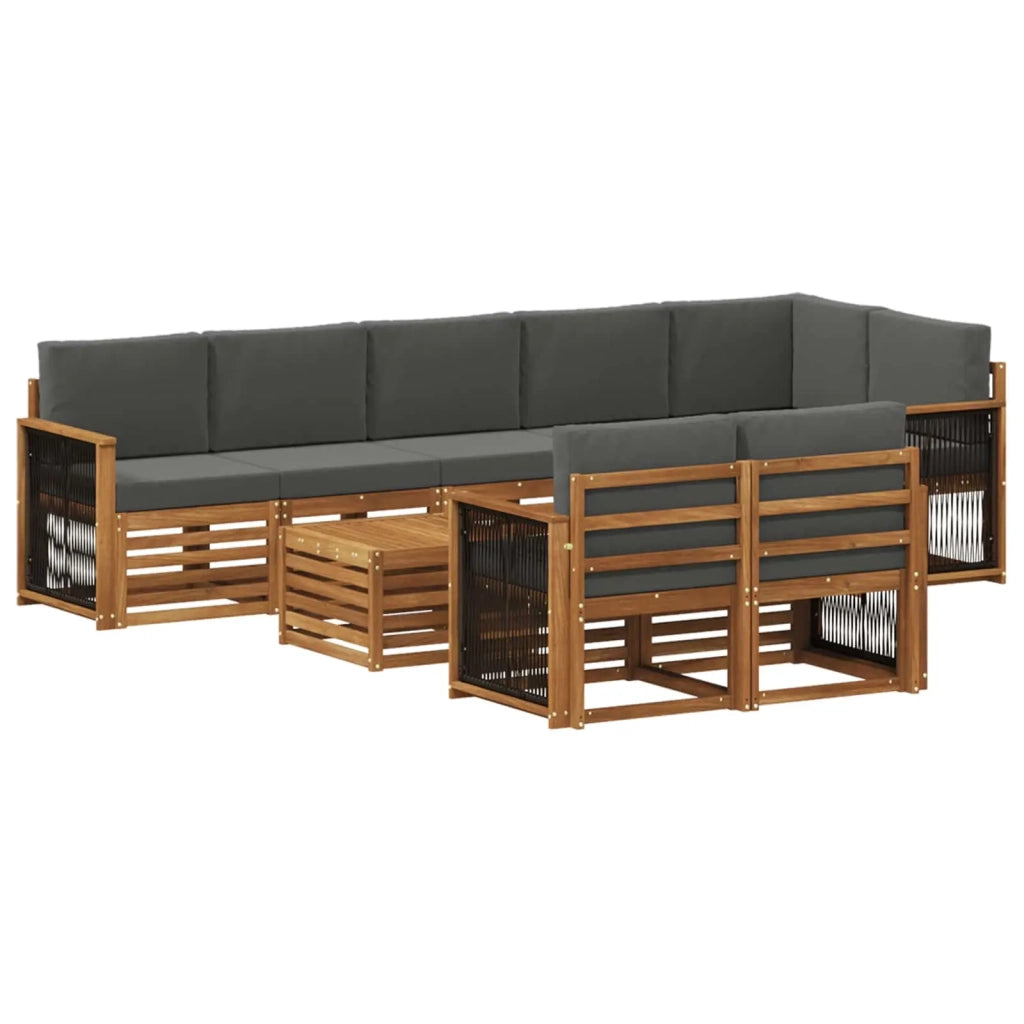 Set divani Legno di Acacia Massello 3384533